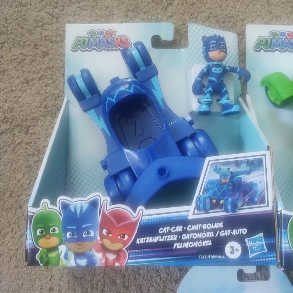 PJMasks Toy Bundle Cat Car/Gekko Mobile/Newton Star & An Yu BRAND NEW SEALED